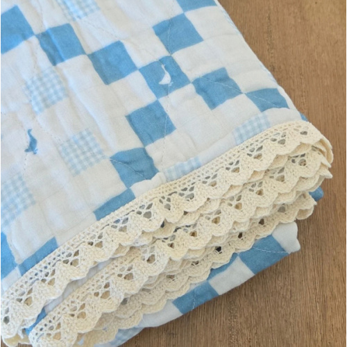 Grandma's Goose QUILTED 6 Layer Gauze Blanket