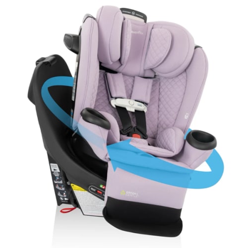 Revolve360 Extend All-in-One Rotating Car Seat with Green & Gentle Fabric