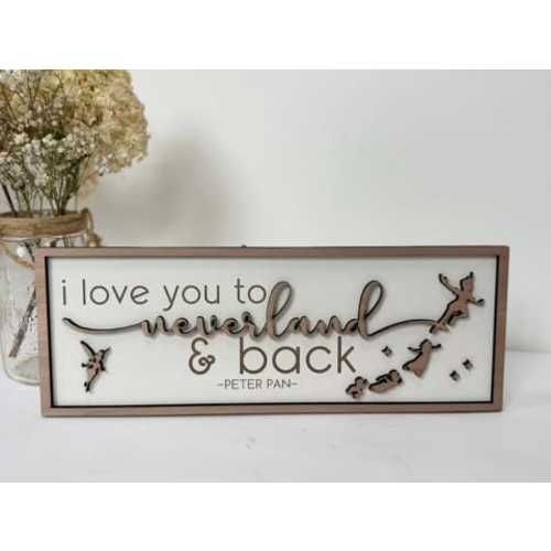Peter Pan-Inspired Decor – "I Love You to Neverland & Back" - Lost Boys, Tinkerbell, Peter Pan, Disney Home and Nursery Decor