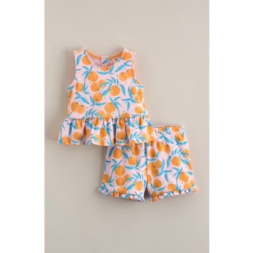 Peplum Tank & Shorts Set, 6M