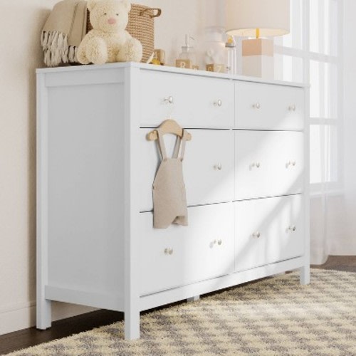 Storkcraft Horizon 6-Drawer Double Dresser - White