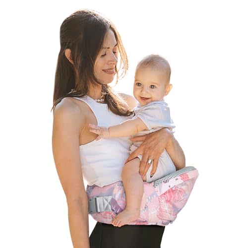 YooxArmor Baby Hip Carrier‌ - Infant Toddler Hip Seat for 0-36 Months (0-66 lbs) Adjustable Waistband, Breathable Mesh & Enhanced Safety, Side-Carry & Front Carry Options (Leaves)
