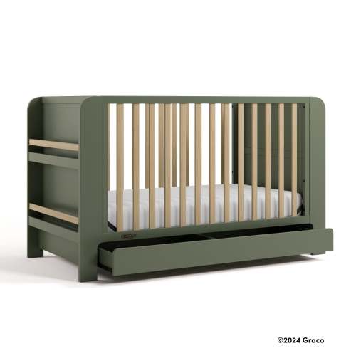 Read-with-Me® 4-in-1 Convertible Crib with Drawer and Removable Bookshelves