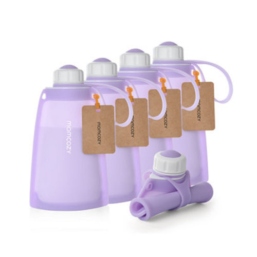 Silicone Milk Storage Bags 5pcs-Light Purple
