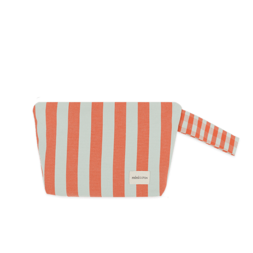 Diaper Bag Coral + Aqua
