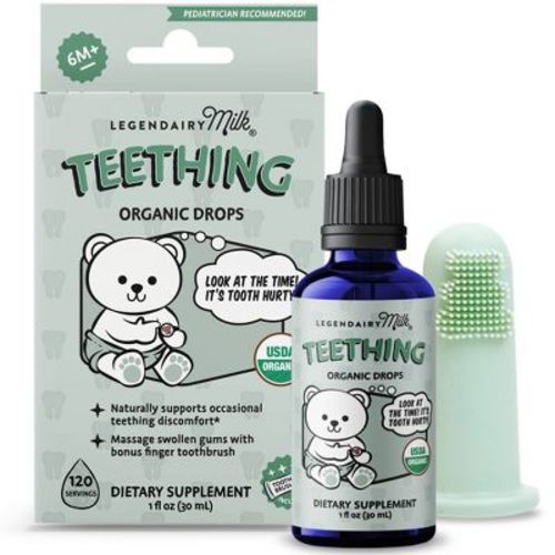Legendairy Milk Organic Baby Teething Drops, Infant Teething Relief - 1 fl oz