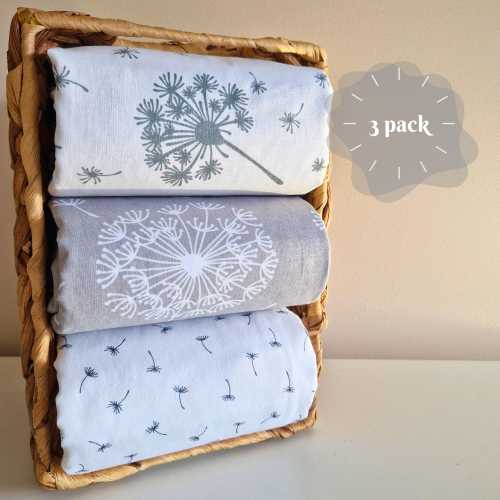 Set of 3 Waterproof change pad for diaper changes, Travel changing mat, portable baby pad