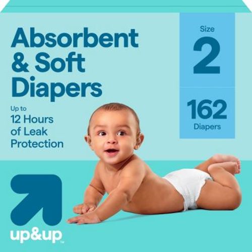Disposable Diapers - Size 2 - 162ct - up&up™