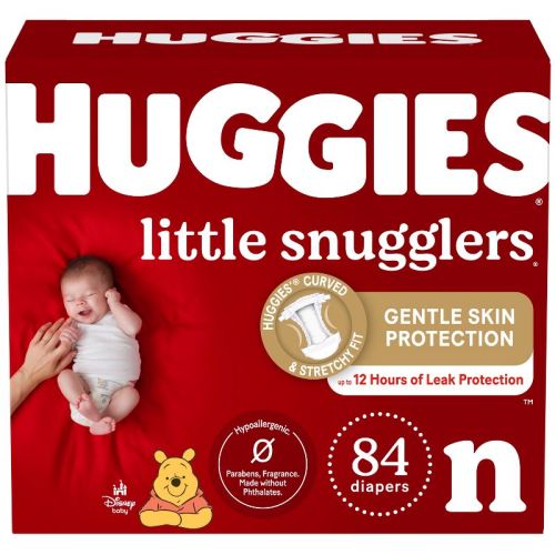 Huggies Little Snugglers Baby Diapers – (Select Size and Count), Size: Newborn