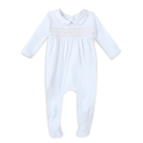 Lizzie's Classics Smocked Footie - Pink – Magnolia Baby
