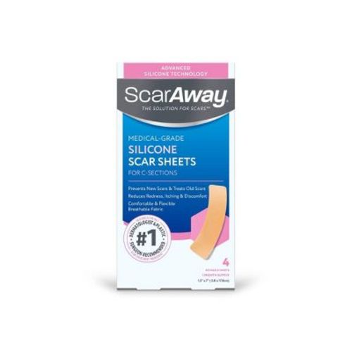 ScarAway Silicone Scar Treatment Sheet for C-Sections - 4ct