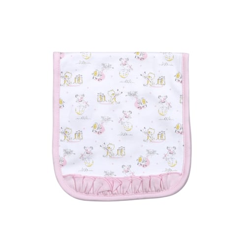 Nursery Rhymes Pink Burp Cloth