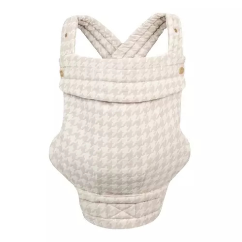 Mabē Monarch Ergonomic Baby Carrier – Premium Cotton Soft Structured Newborn to Toddler Carrier with Hip-Healthy Design, 3 Carry Positions (9-46 lbs), Lightweight & Breathable, (Houndstooth)