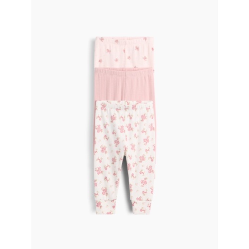 Baby Softspun Pointelle Pull-On Pants (3-Pack)
