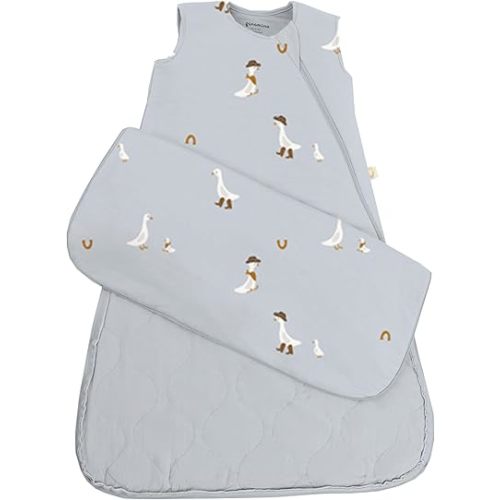 GUNAMUNA Baby Wearable Blanket | Sleep Bag with Diaper Zipper | Duvet Bamboo | 1 TOG