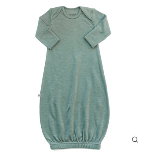 Merino Wool Baby Gown |Natural Merino Wool Baby Sleepwear – Woolino
