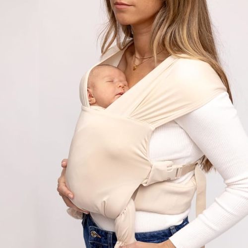 WildBird - Aerial Buckle Wrap - 0-6 Months - Standard (XS-XL) Sparrow - Newborn Baby Carrier - Front Carry - Soft Fabric, Straps, Head Support, Padded Waist Belt - Baby Essentials - New Mom Gifts