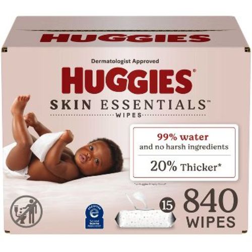 Huggies Skin Essentials Baby Wipes - 840ct -15pk