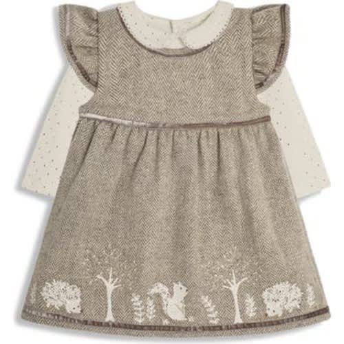 Woodland Embroidered Dress & Bodysuit Set, 18-24M