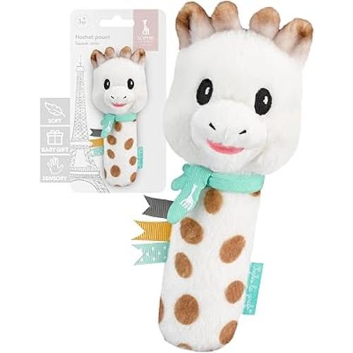 Sophie la girafe Sweetie Pouet Rattle | Soft, Fun & Easy to Grasp | Awaken All 5 Senses