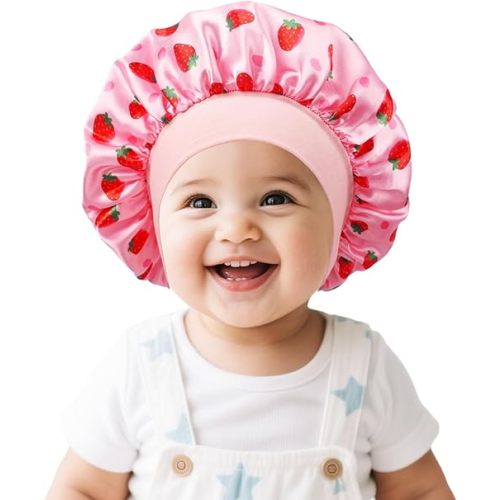 Satin Baby Bonnet for Sleeping Silk Sleep Cap Bonnets for Baby Girls and Boys Infant