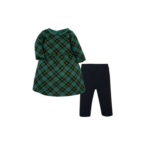 Quilted Cotton Dress and Leggings