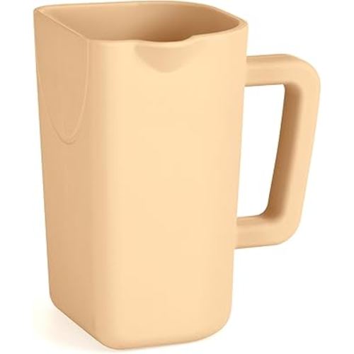 haakaa Gentle Pour Bath Rinse Cup | Food Grade Silicone Shampoo & Body Washing Rinser Cup for Kids with Easy Grip Handle - Coral