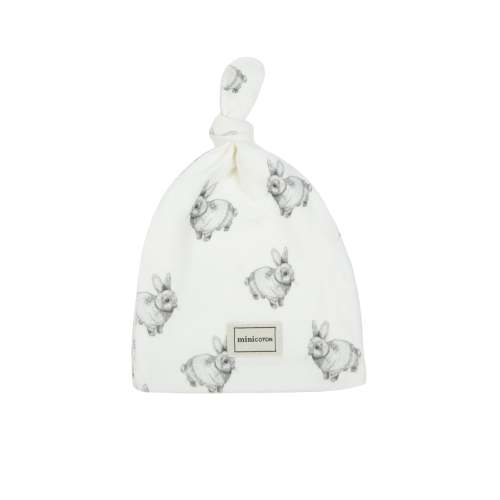 White Rabbit Knot Hat