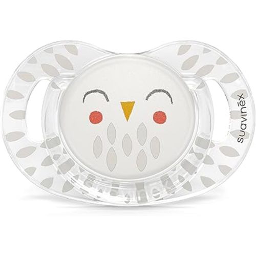 Suavinex Bonhomia SX PRO Physiological Pacifier, Supports Breastfeeding Babies, Pacifiers for 18 Months and Up, Baby Pacifier, Baby Accessories, (Beige)