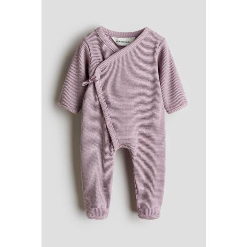 Light purple Waffled Cotton Jumpsuit for kids | H&M US