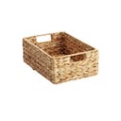 Size Small Water Hyacinth Storage Bins with Handles | The Container Store