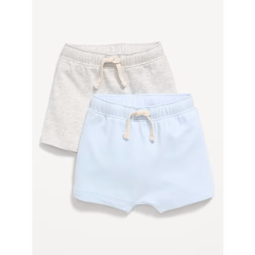 French Terry Unisex Shorts 2-Pack for Baby