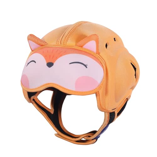 Mambobaby Baby Head Protector Helmet for Crawling and Walking, Breathable Soft Helmet, Ultra-Lightweight & Adjustable, Prevents Bumps Safety Helmet for Infants Toddlers 6-24 Months (Vivid Fox)