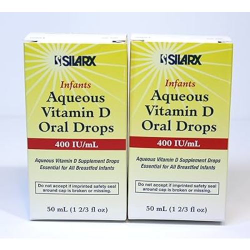Infants Aqueous Vitamin D Oral Drops 400IU/ml 2-Pak (2 x 50ml)