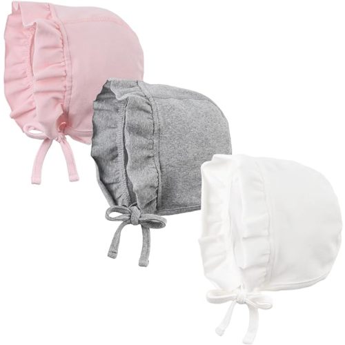 Lovely Baby Girl Hospital Hat Soft Cotton Newborn Beanie Winter Baby Hats for Infant Girls