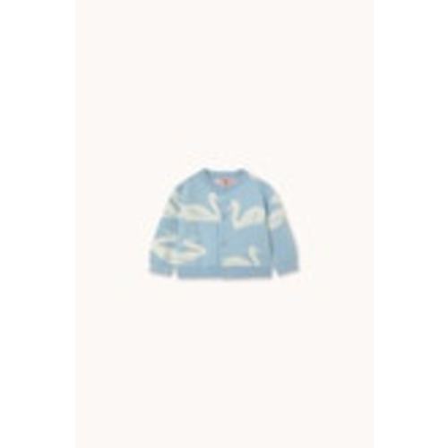BIG SWANS BABY CARDIGAN washed blue | TINY