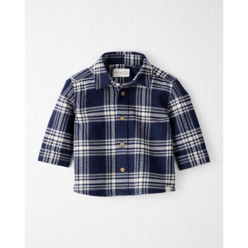 Baby Organic Cotton Button-Front Flannel Shirt - Little Planet | Carter's