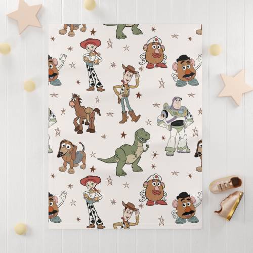 Toy Story Soft Fleece Baby Blanket, Toy Story Neutral Color Blanket, Toy Story Nursery