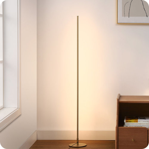Wrought Studio™ Allana 57.5" Dimmable LED Novelty Corner Floor Lamp & Reviews | Wayfair
