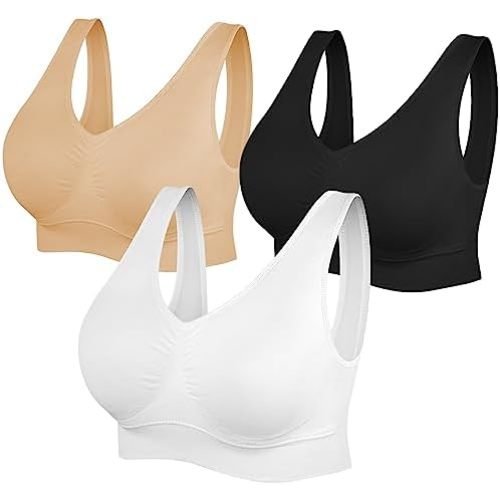 SIMIYA Sports Bras for Women, Yoga Comfort Seamless Wireless Sports Bra