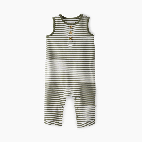 Carter's Little Planet Organic Cotton Jumpsuit - Olive Stripes, 9M