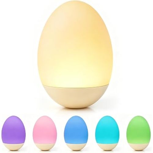 Egg Light for Nursery, Baby Night Light for Feedings & Diaper Changes