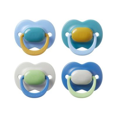 Tommee Tippee Ultimate Fit Pacifier 18-36m - Cream/Light Blue/Dark Blue: BPA-Free, Silicone
