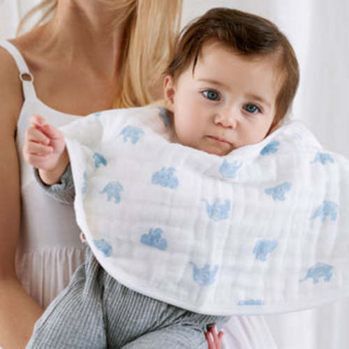 Oversized Burpy Bib in Animal Kingdom