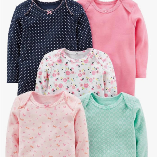Simple Joys by Carter's baby-girls 5-pack Long-sleeve Bodysuit