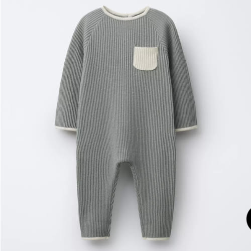 CONTRAST TRIM JUMPSUIT - Light khaki | ZARA United States