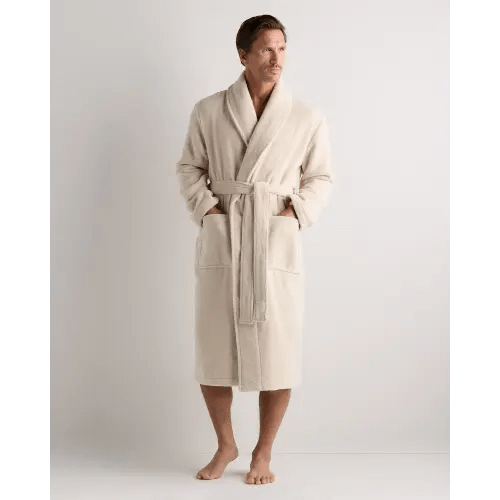 Turkish Cotton Terry Robe in Birch