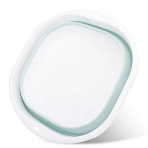 TSV Large Collapsible Dish Basin, Silicone Dish Washing Tub for Vegetable, Blue