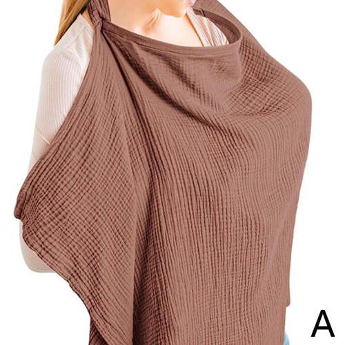 Muslin Nursing Cover For Breastfeeding,Adjustable Privacy Nursing Apron Cover For Mom,360 Full Priva & Breathable Soft