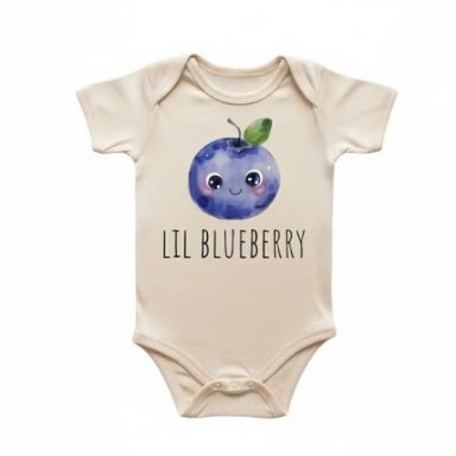 Blueberry Fruit Newborn Baby Onesie® Bodysuit GS1 Multicolor 0-3M